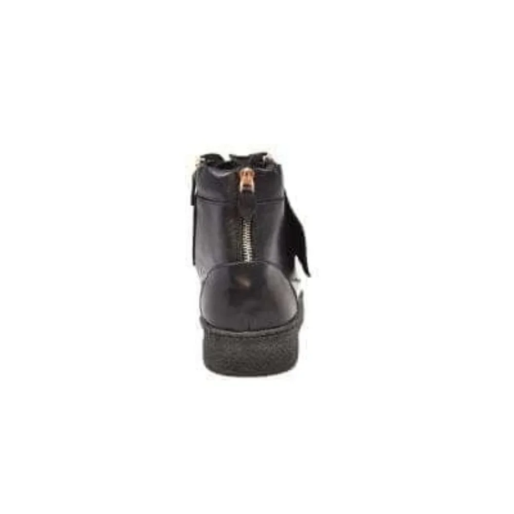British Walkers Empire Men's Black Leather Crepe Sole High Tops - Picture 4 of 9
